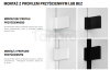 New Trendy Kabina prysznicowa przyścienna AVEXA BLACK 80x100x200 EXK-2598/EXK-2628